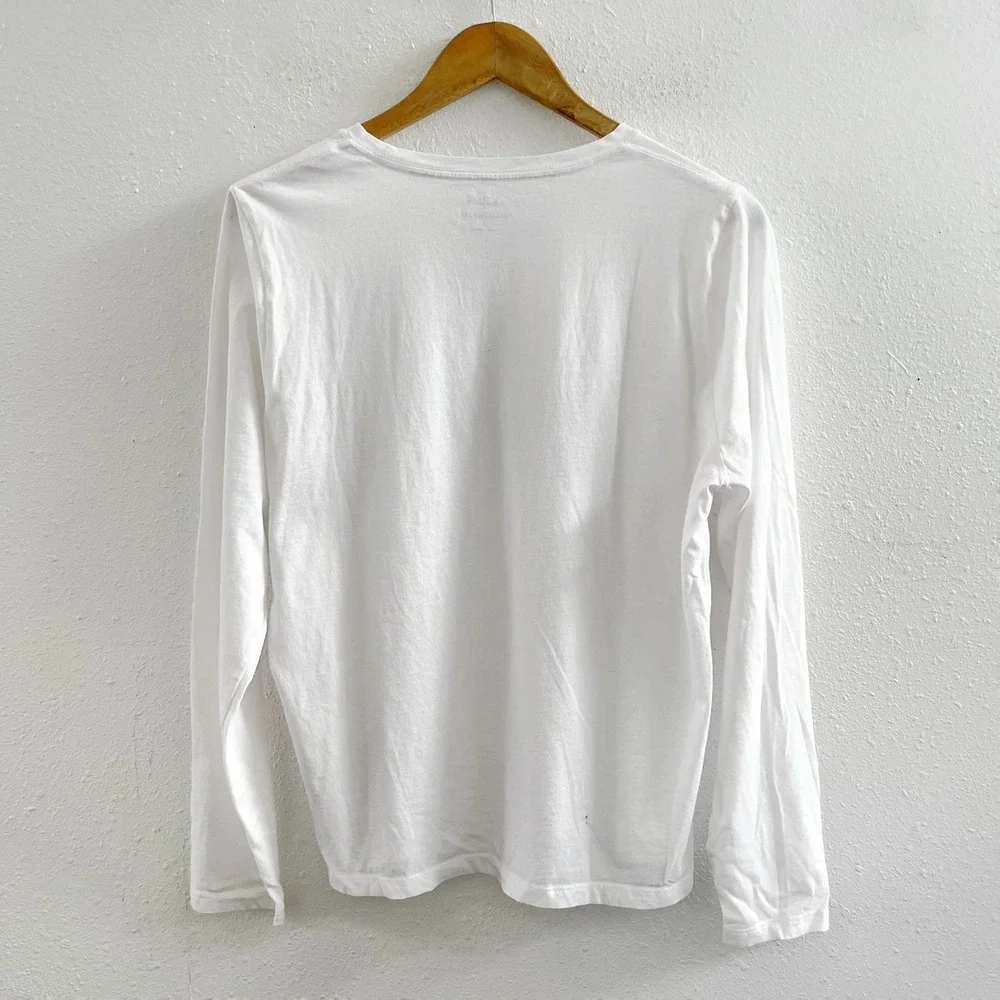 J. CREW Long Sleeve Cocktail Dogs Graphic Tee Size Large